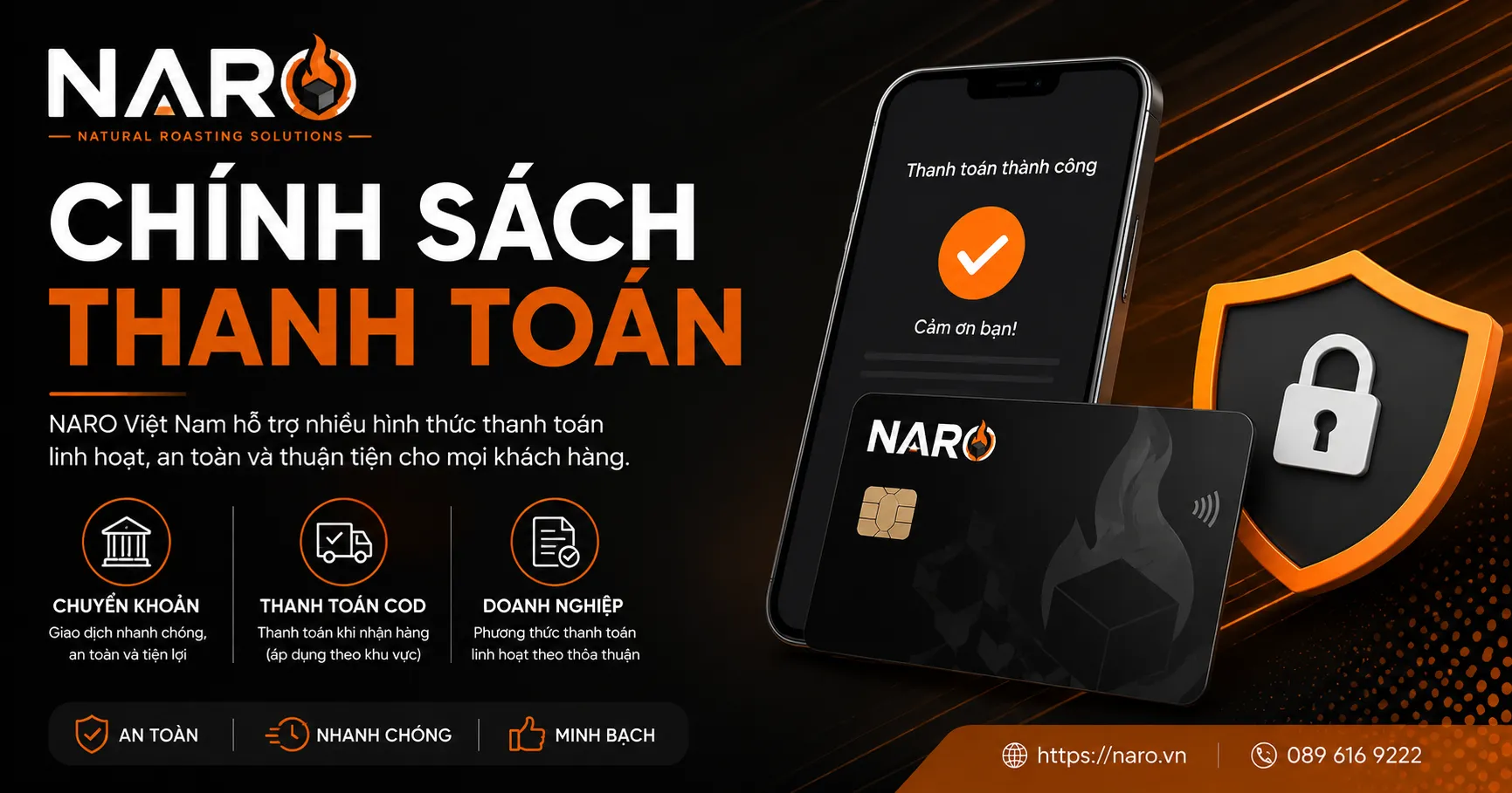 Chính sách thanh toán | NARO Việt Nam