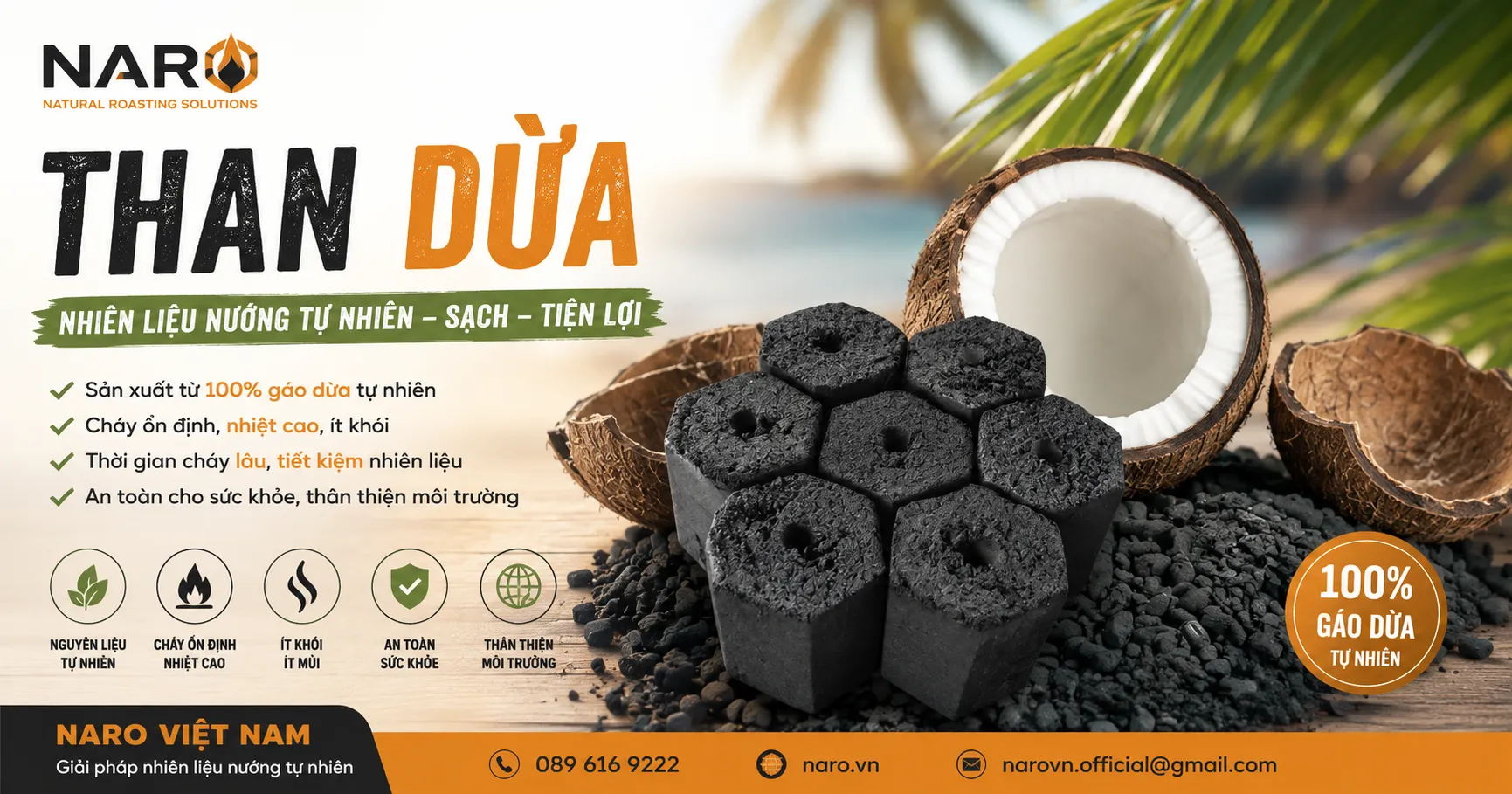 Than dừa có gì đặc biệt? Cách chọn than gáo dừa chất lượng