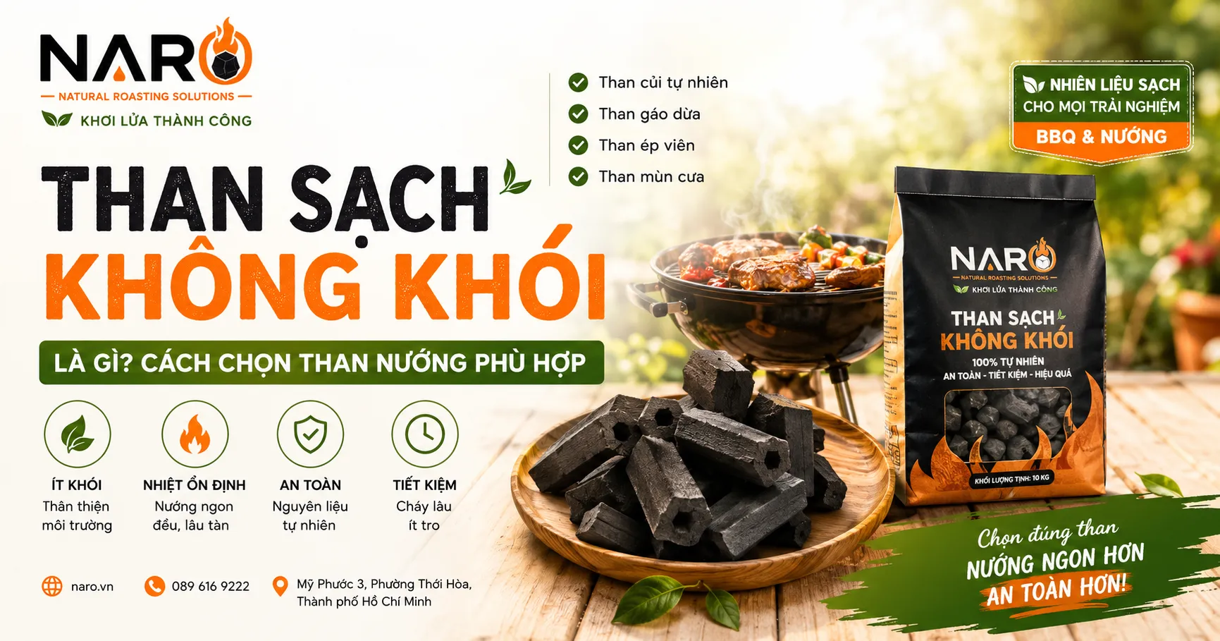 Than sạch không khói là gì? Cách chọn than nướng phù hợp
