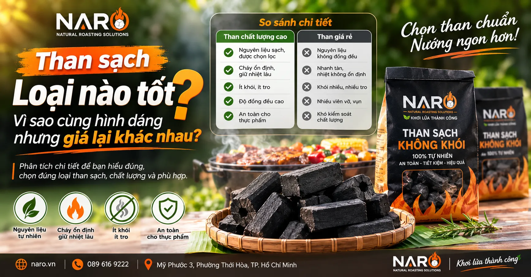 Than sạch loại nào tốt? Vì sao cùng hình dáng nhưng giá lại khác nhau?