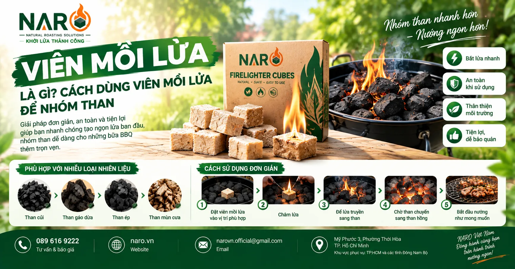 Viên mồi lửa là gì? Cách dùng viên mồi lửa để nhóm than